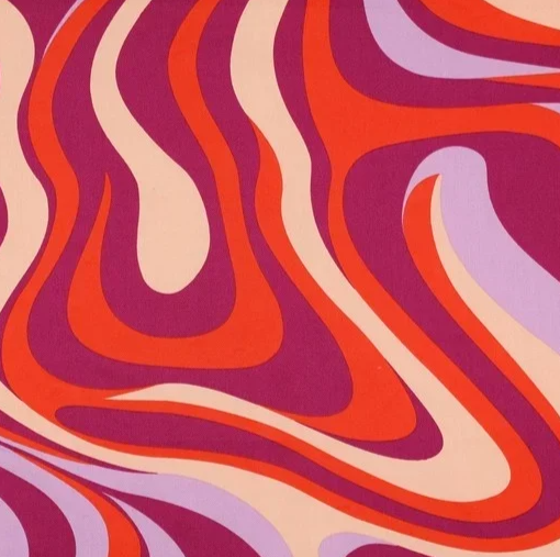 Katoen satijn bloemen oranje - Poppy meets Pommé